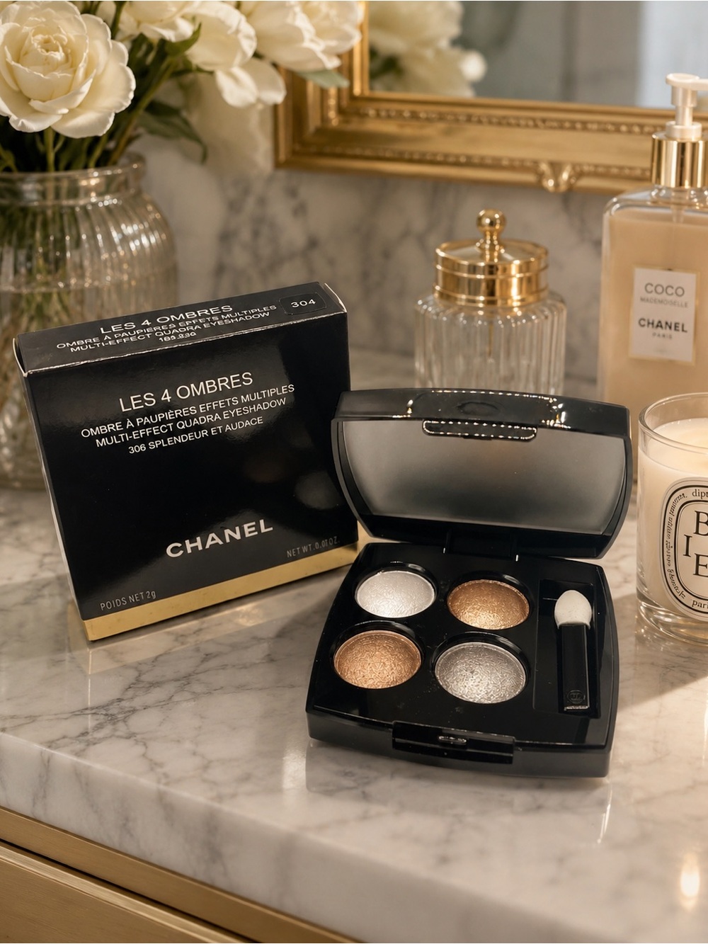 CHANEL 304  LES 4 OMBRES PAULIÈRES EFFETS MULTIPLES EYESHADOW QUAD pallet